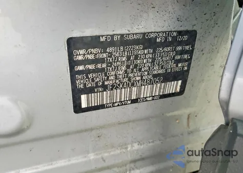 2021 Subaru Forester from USA, damaged, VIN JF2SKADCXMH487052